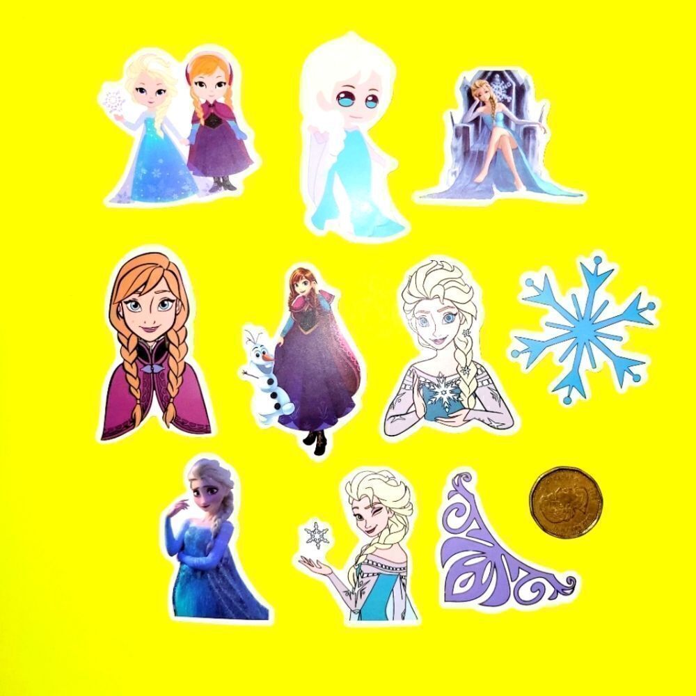 3/$20 Brand New 10x Disney Frozen Waterproof Stickers #4
